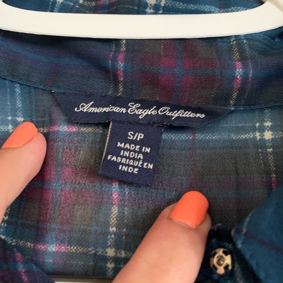 ✨5 for $25✨ American Eagle Sleeveless Peplum Top - Picture 2 of 4